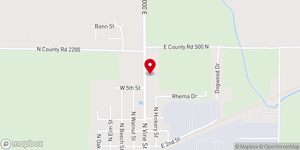 Map showing location of Arthur Southern Baptist Church Food Pantry