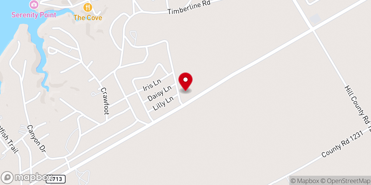 Map showing location of Cowboy Church Center
