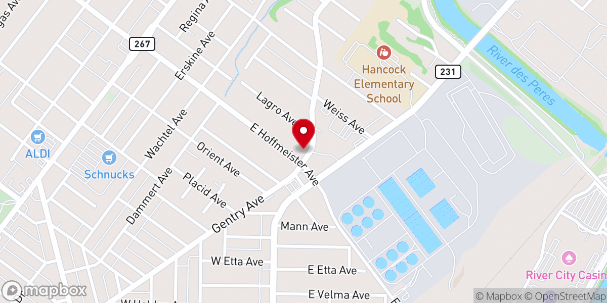 Map showing location of Saint Andrew Catholic Church
