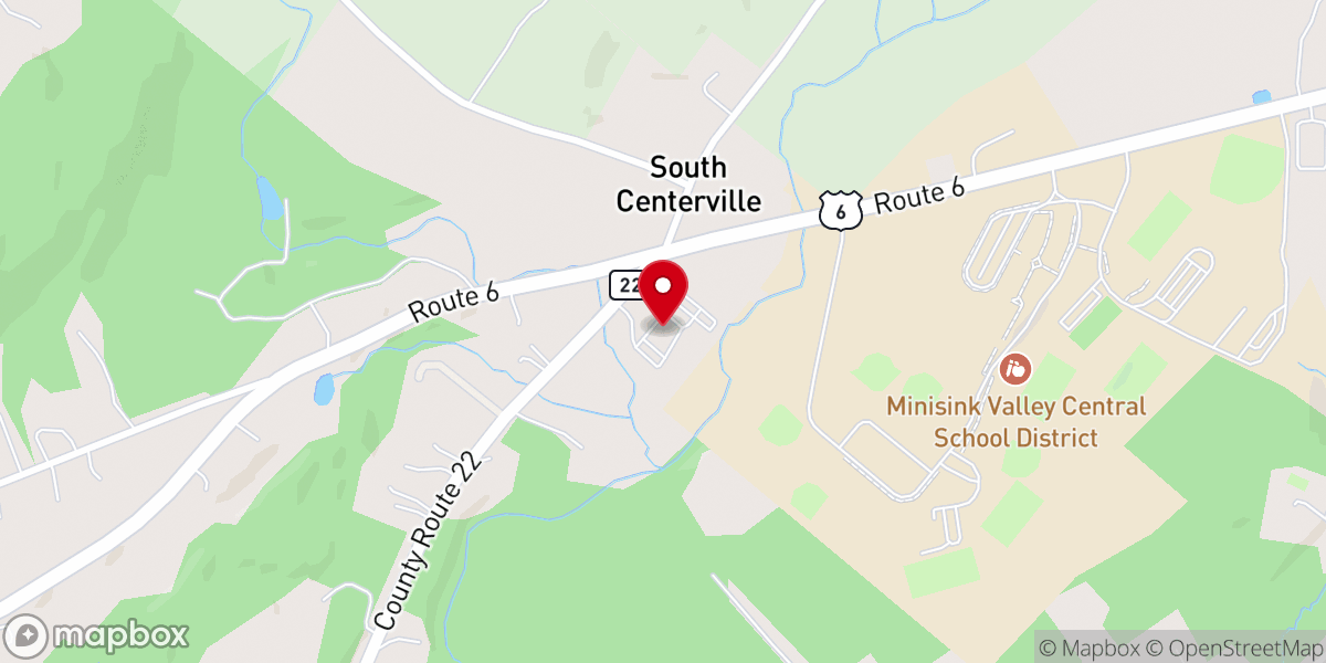 Map showing location of Holy Cross Catholic Church