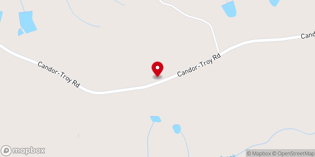 Map showing location of Macedonia Presbyterian Church