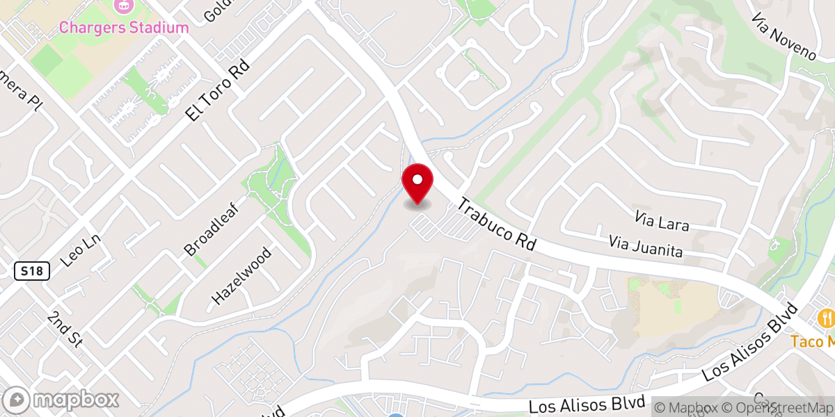 Map showing location of Grace Community Church of Saddleback Valley