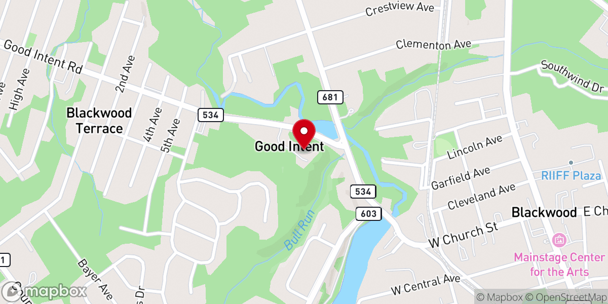 Map showing location of Laurelwood Seventh-day Adventist Church
