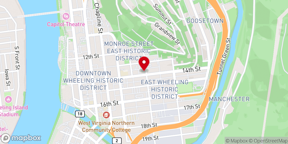 Map showing location of Agape Baptist Church