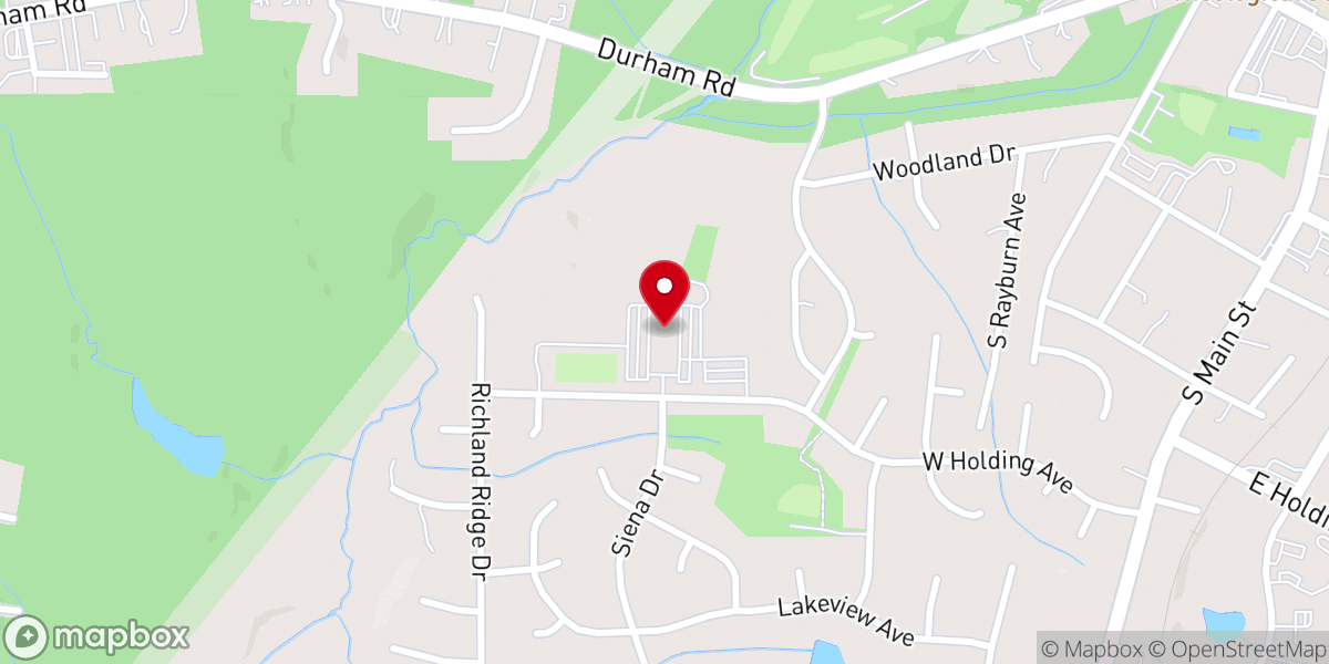 Map showing location of St. Catherine of Siena Catholic Church
