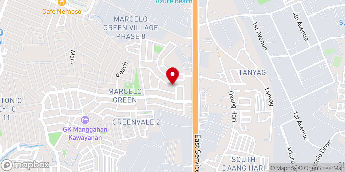Map showing location of Shining Hope Baptist Church of Paranaque