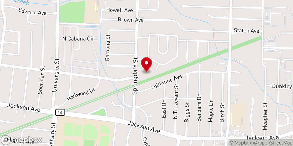 Map showing location of Living Christ Church