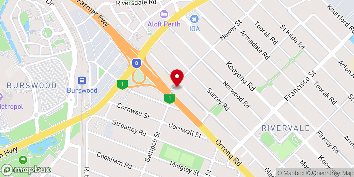 Map showing location of St Augustine Catholic Church