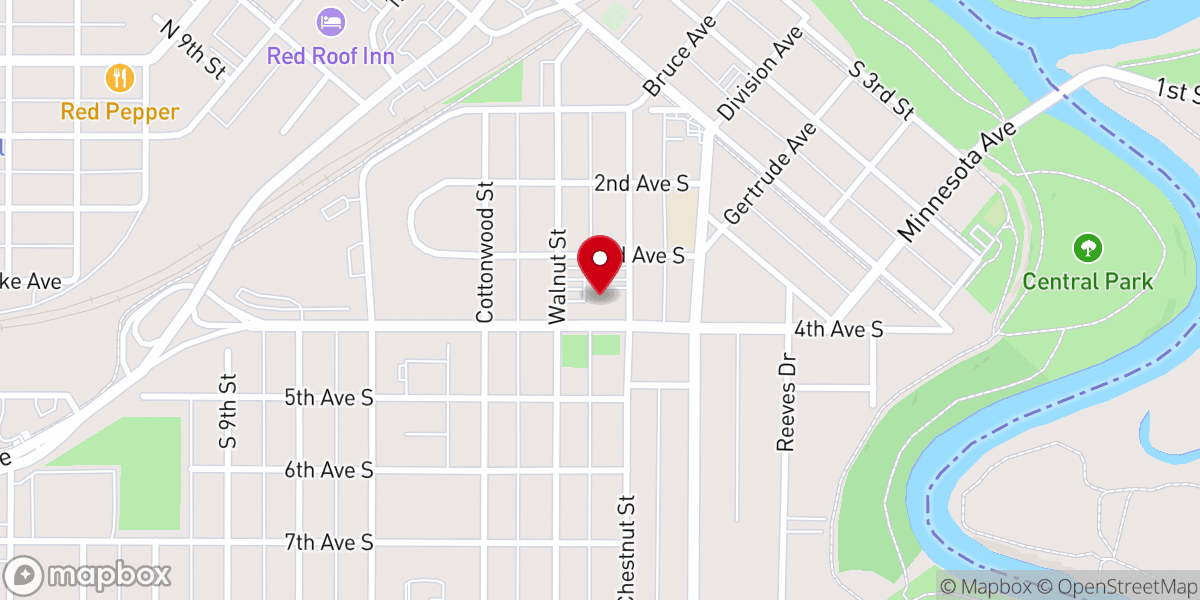 Map showing location of United Lutheran Church