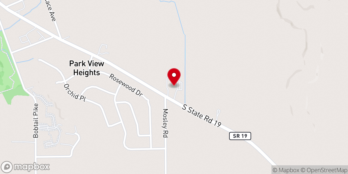 Map showing location of Parkview United Methodist Church