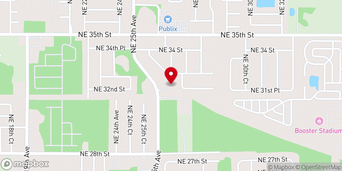 Map showing location of Church of God