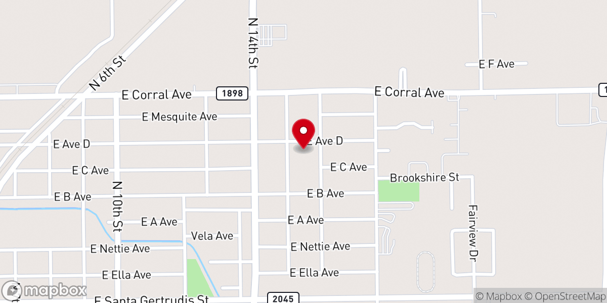 Map showing location of Miracle Worship Center