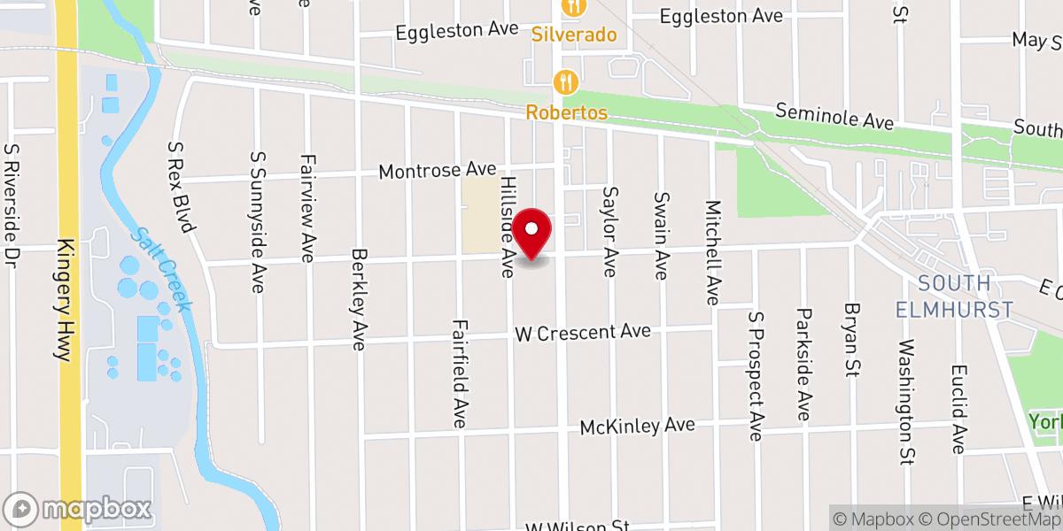 Map showing location of Epiphany Evangelical Lutheran