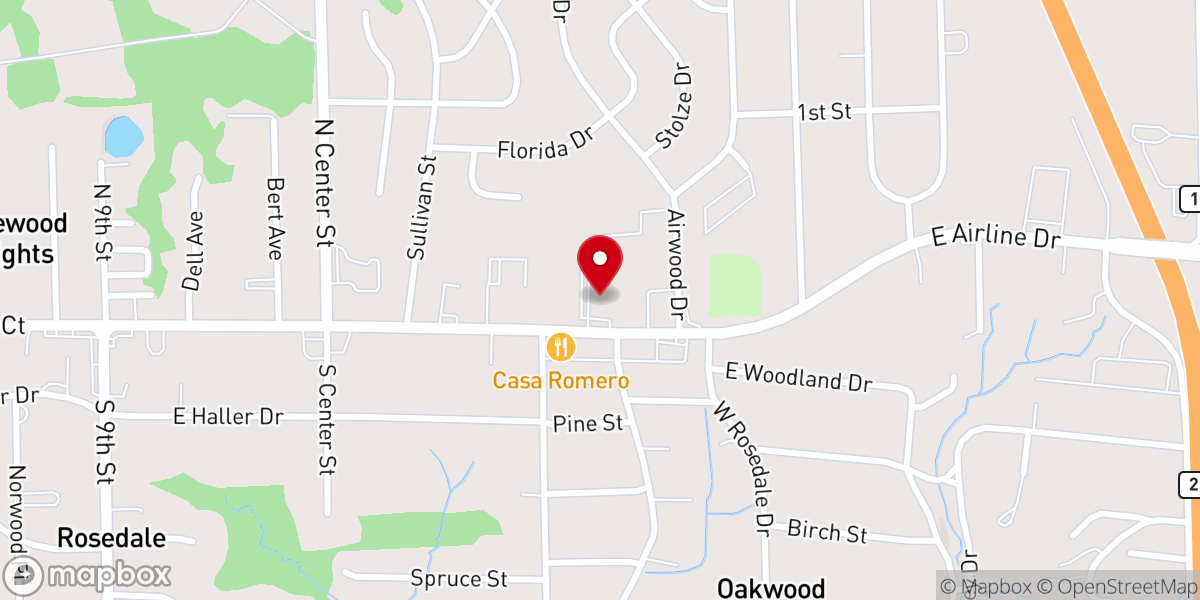 Map showing location of Greater Alton Church