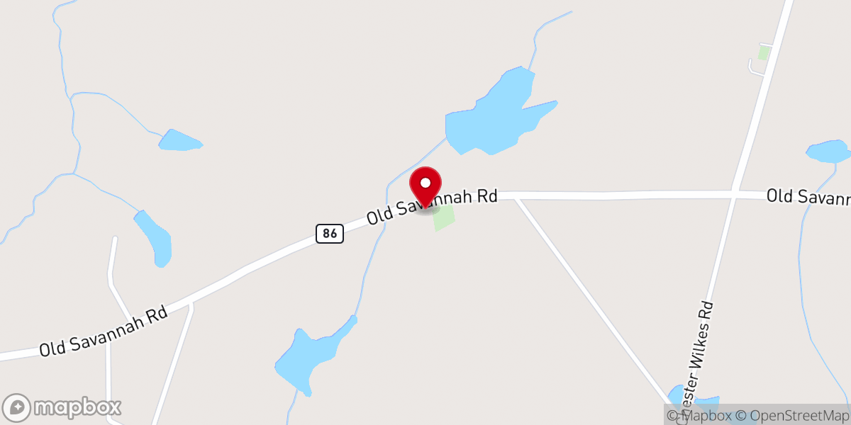 Map showing location of Silverleaf Church