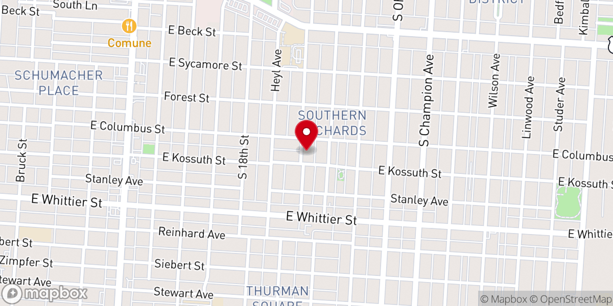 Map showing location of Solid Rock Christian Center