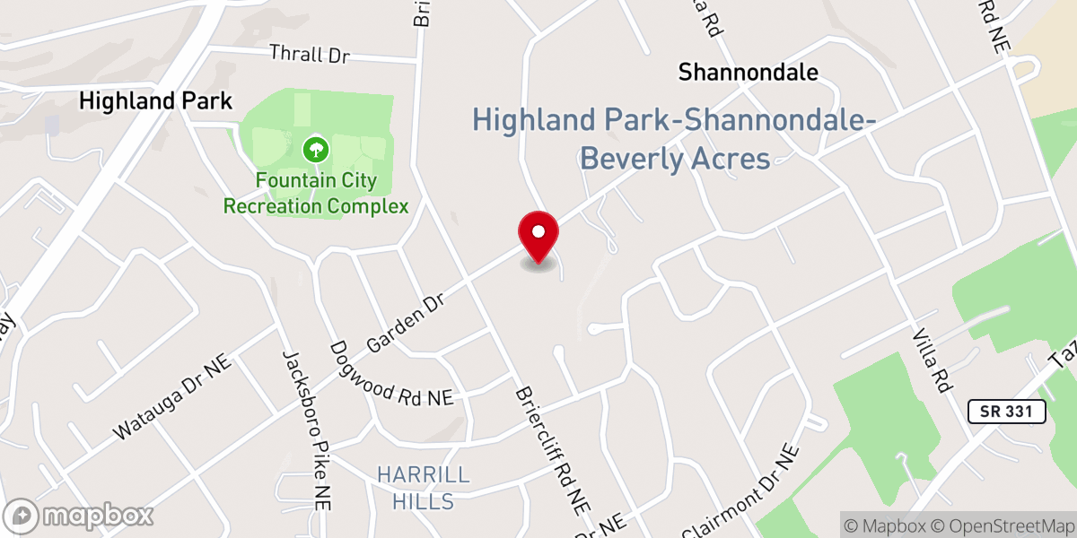 Map showing location of Saint Paul United Methodist Church