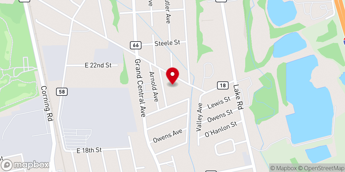 Map showing location of Abundant Life Community Church