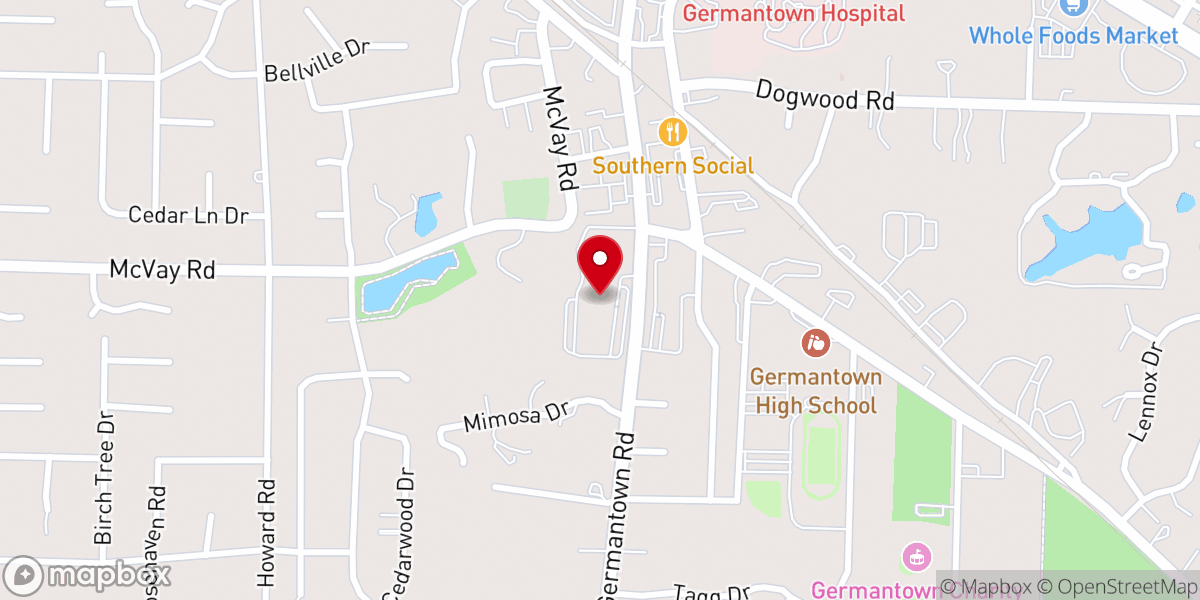 Map showing location of St. George's