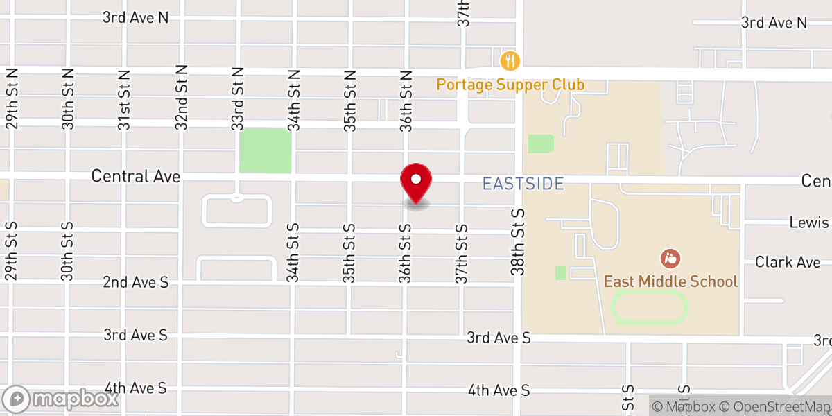 Map showing location of Break Forth Bible Church