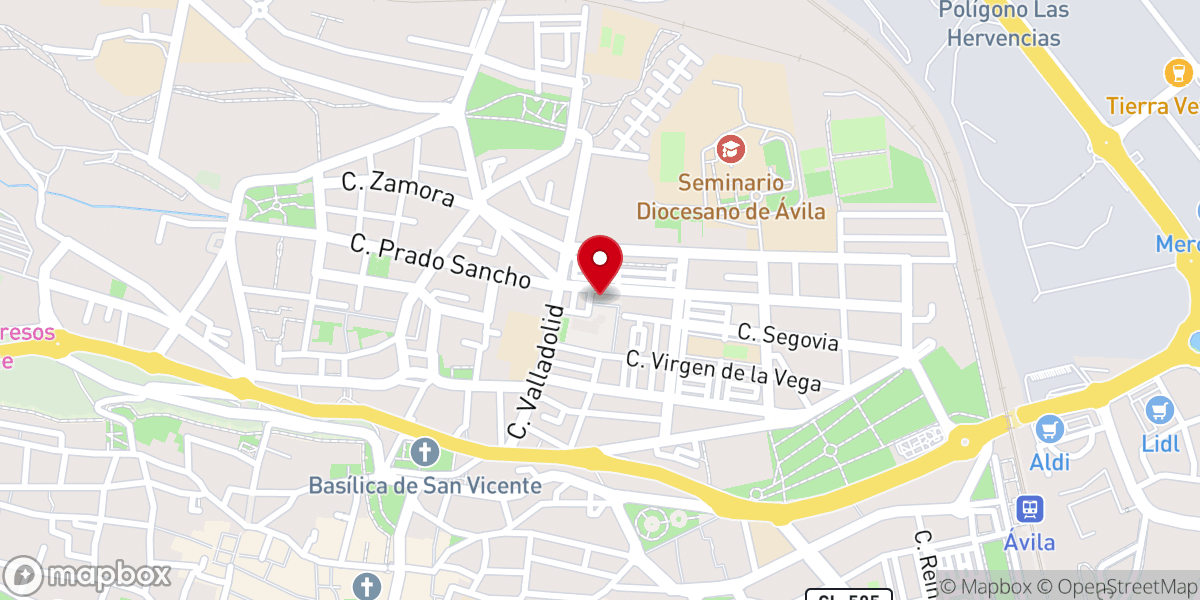 Map showing location of Iglesia Adventista del Séptimo Día en Ávila