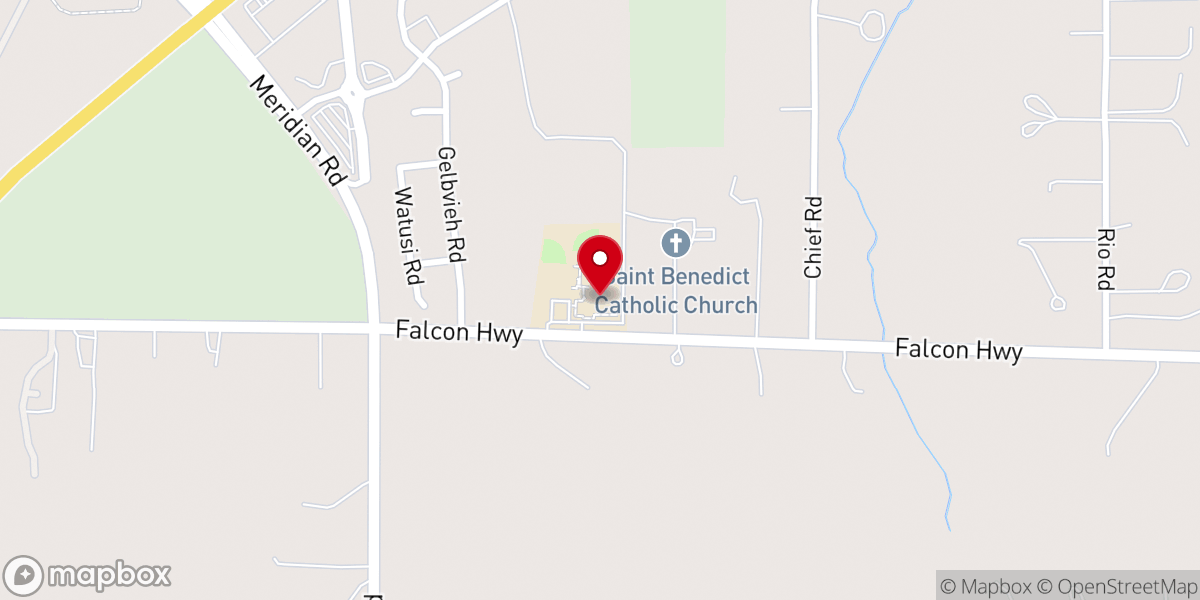Map showing location of Riverstone Chapel