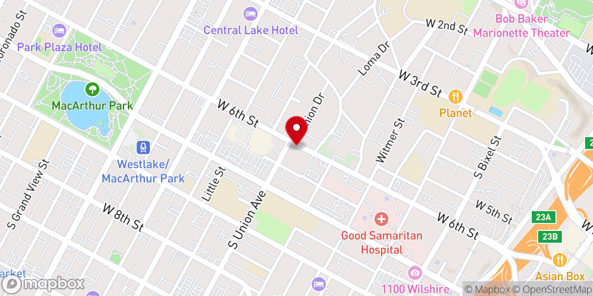 Map showing location of Ministerio Impacto de Dios Bajo su Presencia