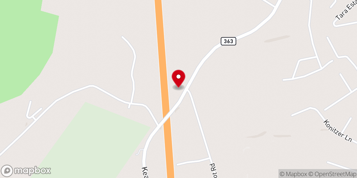 Map showing location of Church of God In Jesus Name