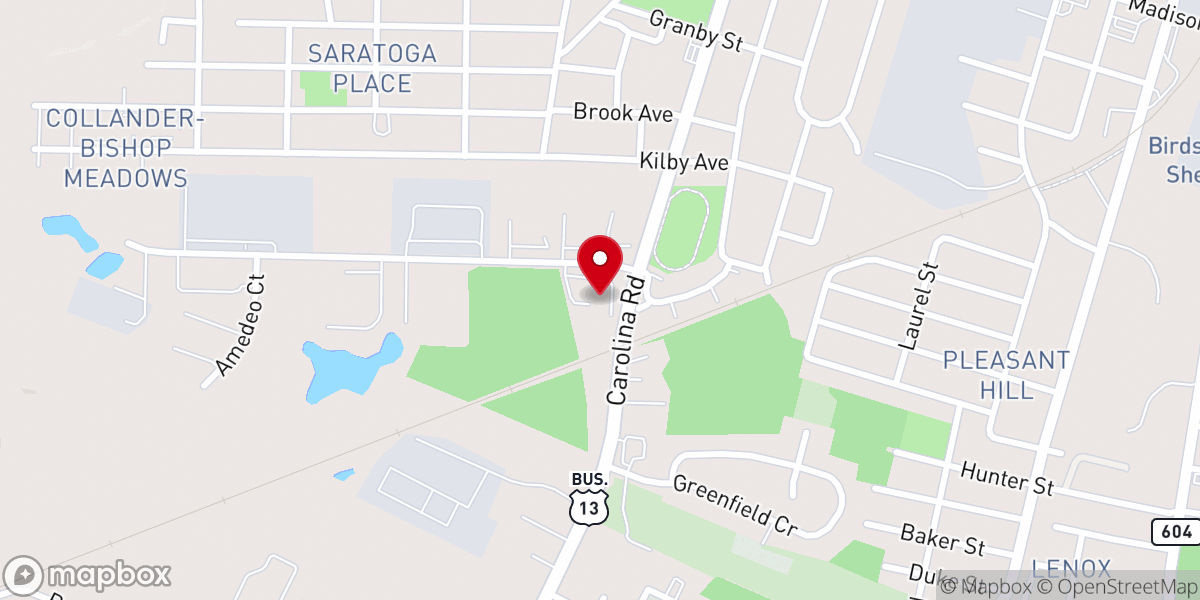 Map showing location of Greater Works Ministries