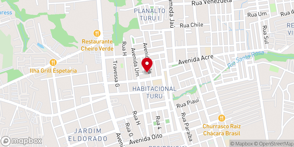 Map showing location of Igreja Pentecostal Monte Moriá