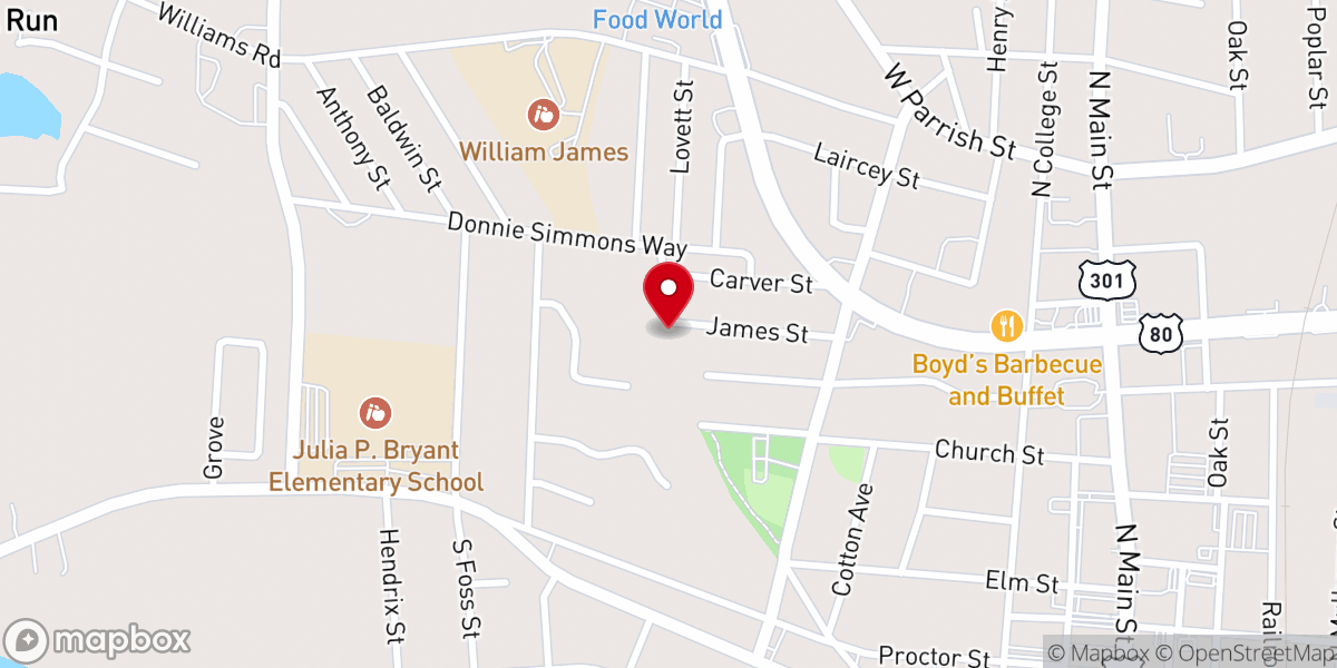 Map showing location of Gathering Place Ministries LLC
