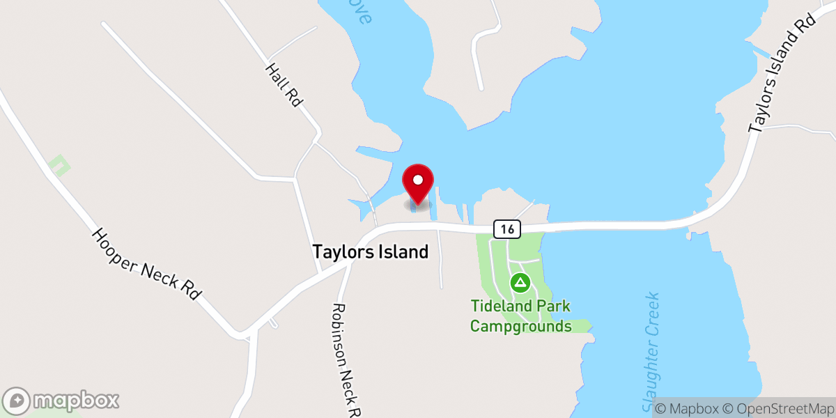 Map showing location of Taylors Island Boat Ramp