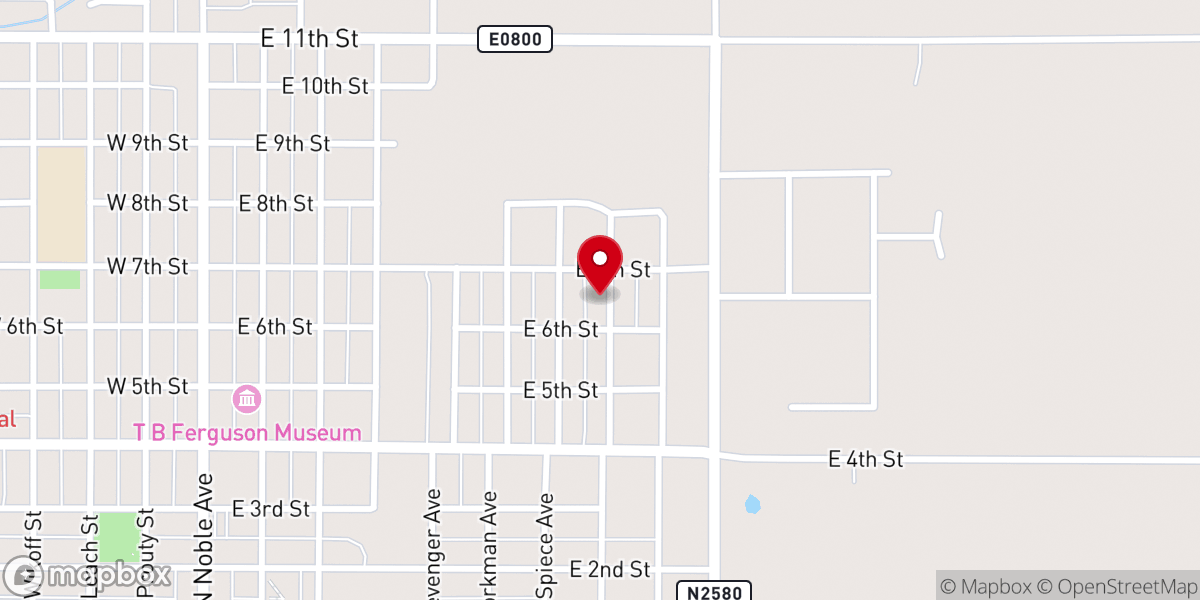 Map showing location of Christ Gospel Church