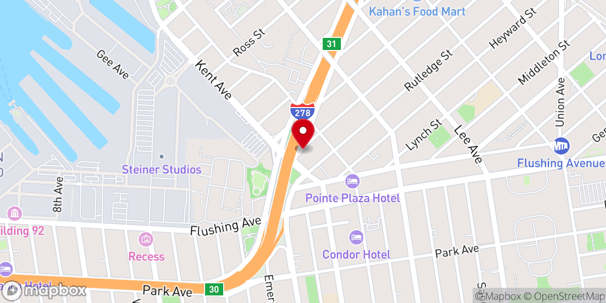 Map showing location of Jewish Student Foundation of Downtown Brooklyn Inc