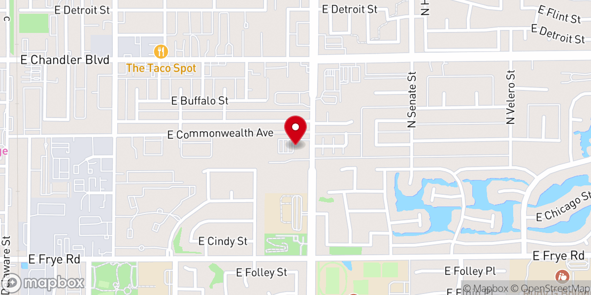 Map showing location of Trinity Christian Fellowship