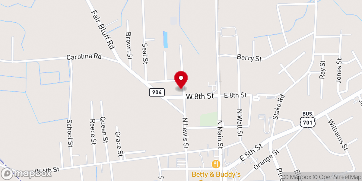 Map showing location of Holiness Tabernacle