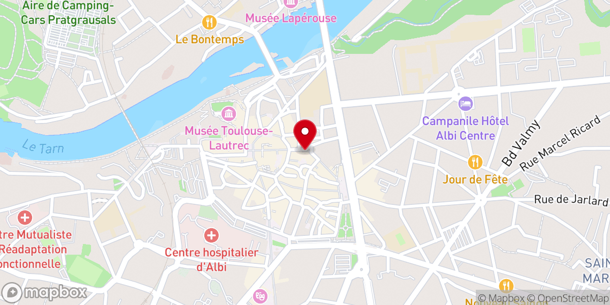 Map showing location of Paroisse de la Madeleine (Association)