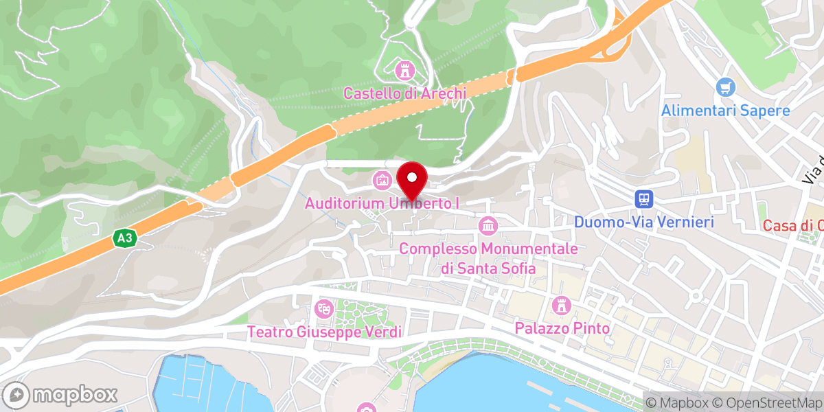 Map showing location of Convento di Santa Maria delle Grazie e San Bartolomeo