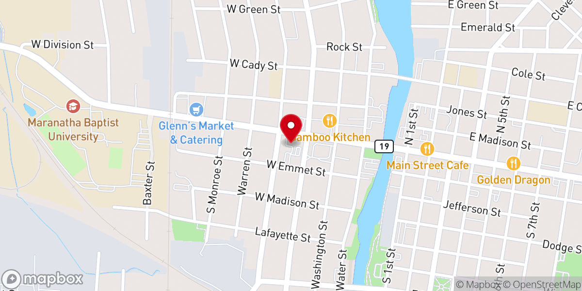 Map showing location of St Bernards Convent
