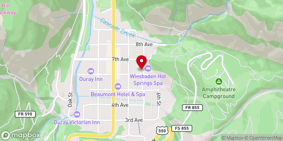 Map showing location of St. Daniels Catholic Church
