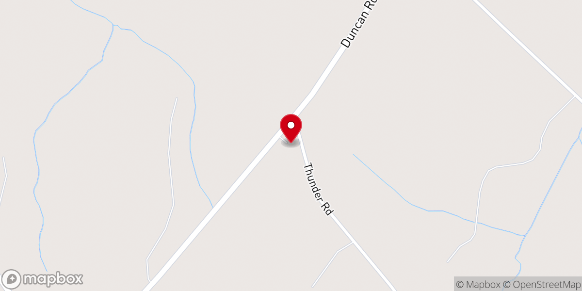 Map showing location of Reedy Branch Baptist Church