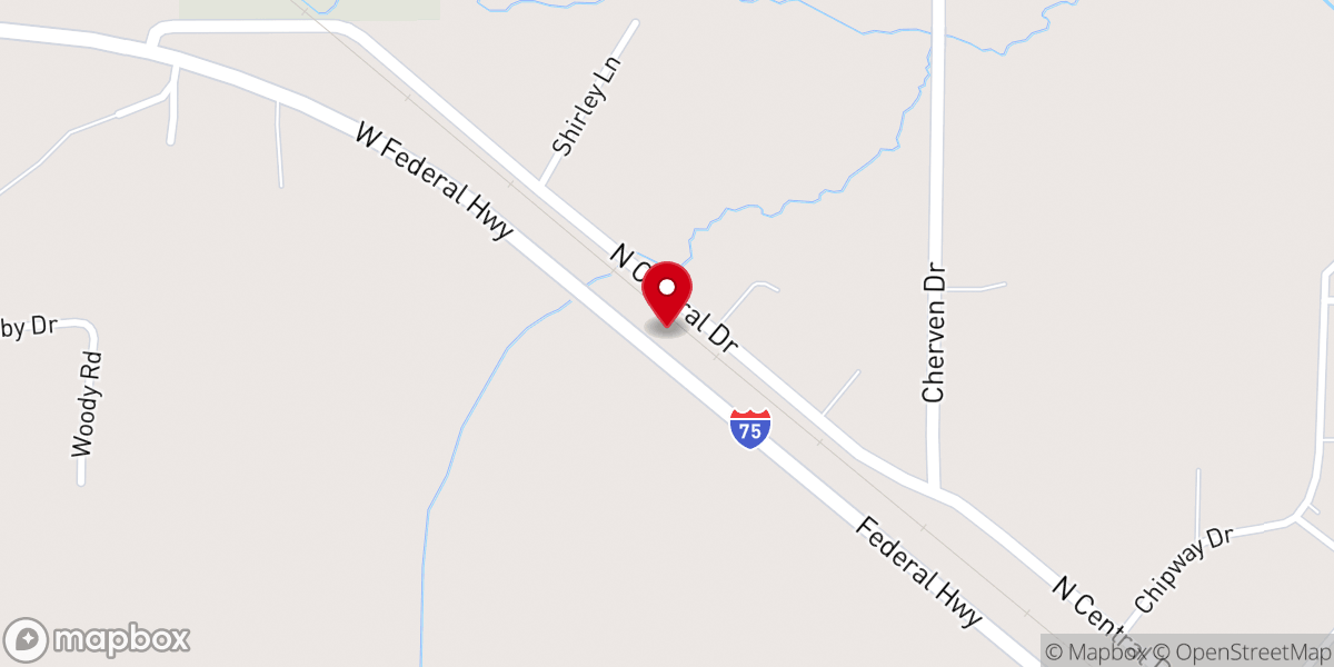 Map showing location of Shepherd of the Lakes Evangelical Lutheran Church