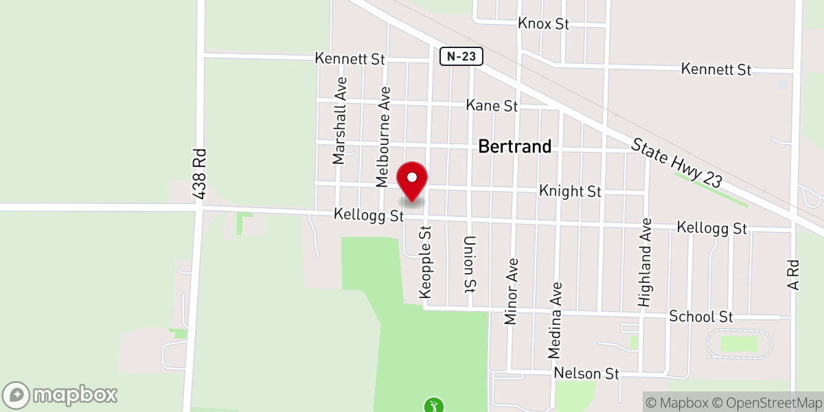 Map showing location of St Paul's Lutheran Church