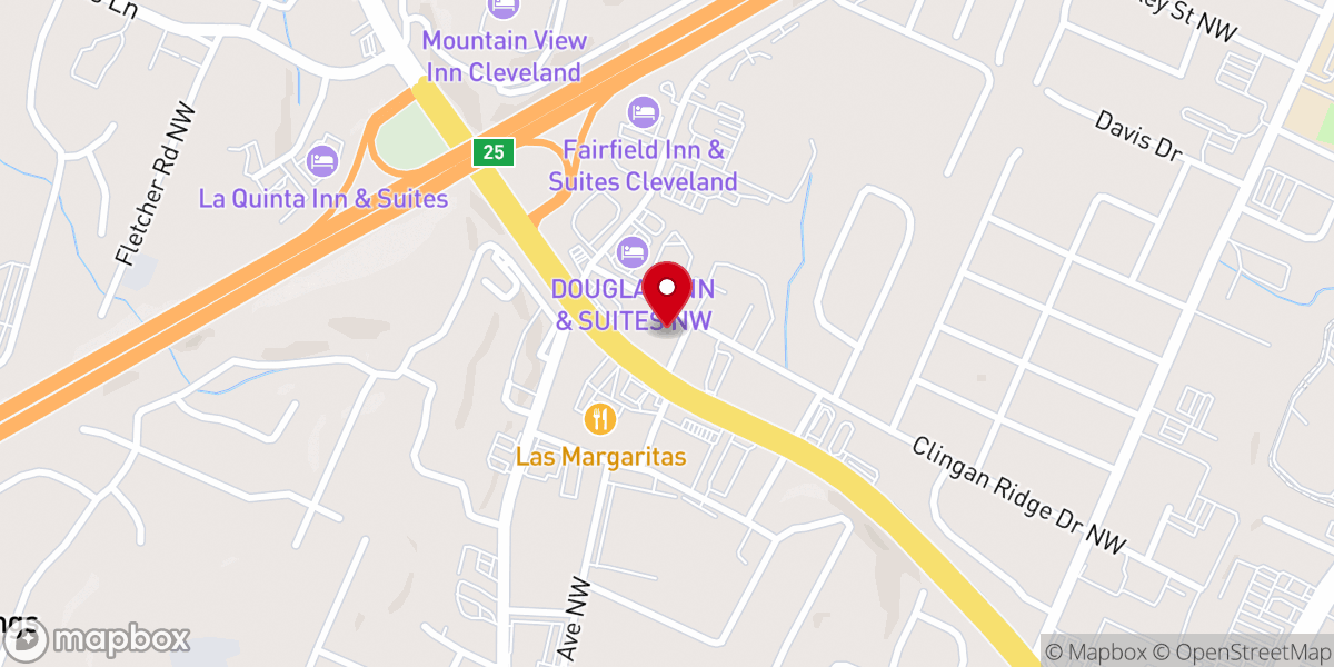 Map showing location of El Shaddai – Iglesia de Dios