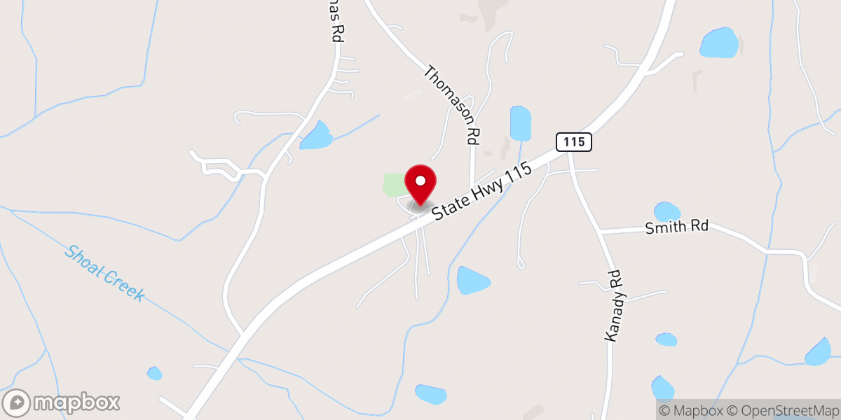 Map showing location of Emmanuel Gospel Fellowship Church