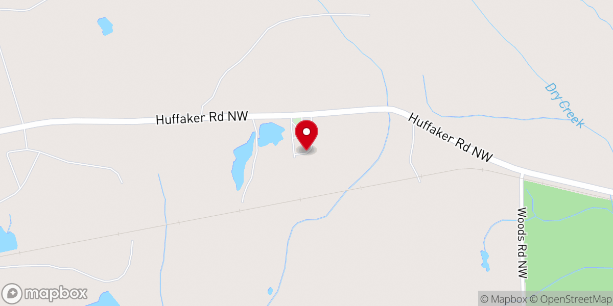 Map showing location of Mt. Alto Baptist Church