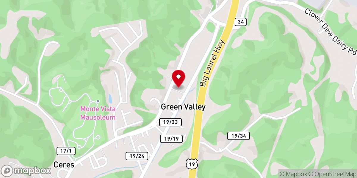 Map showing location of Restoration Center Church