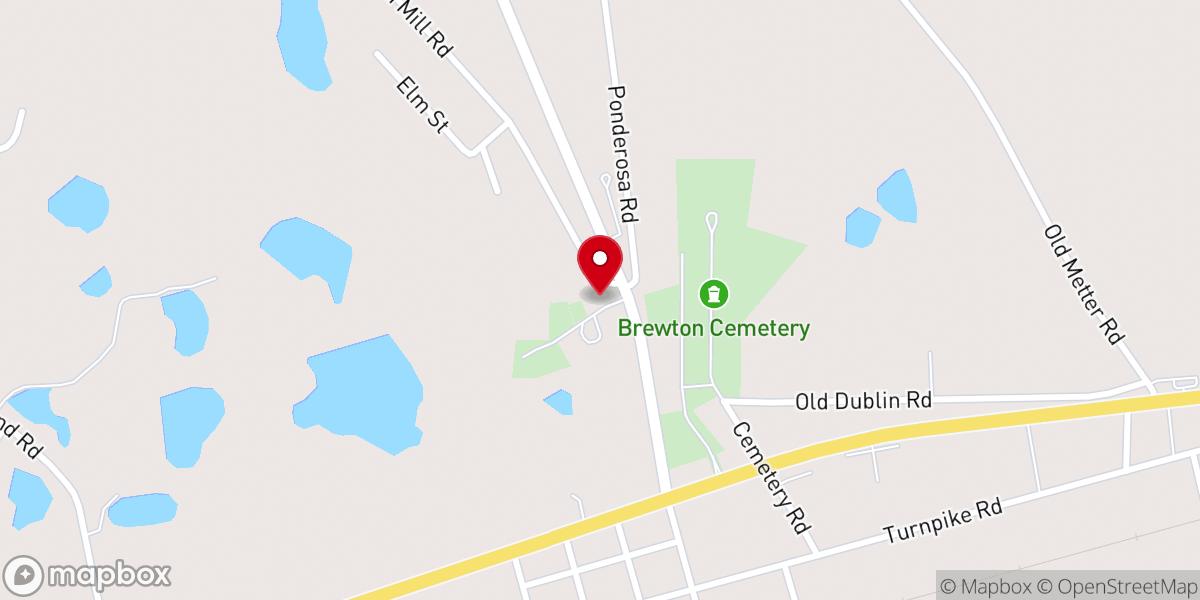 Map showing location of Smith Chapel Holiness Church