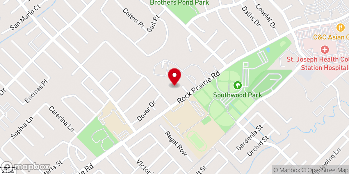 Map showing location of St. Francis' Episcopal Church