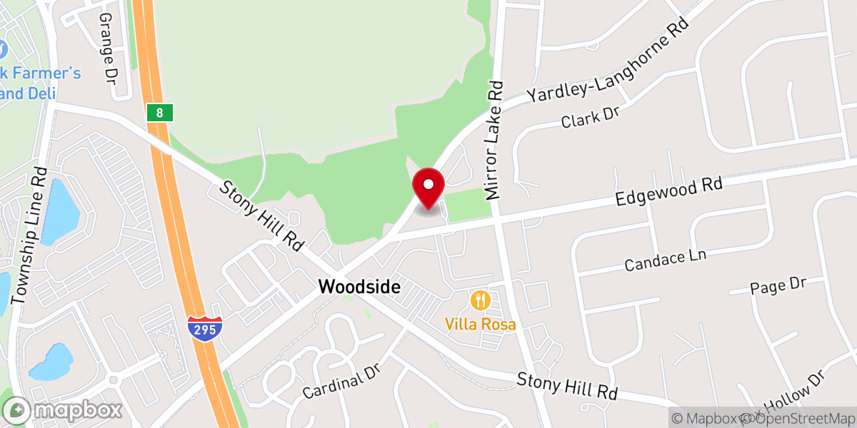 Map showing location of Edgewood Chapel